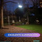 Lampara con panel solar grande 400W - Potente y duradera.