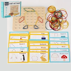 Juego montessori tablero geométrico