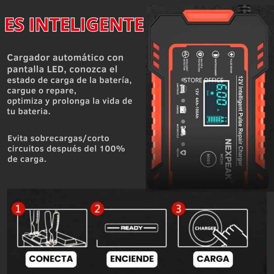 ChargeMaster Pro™ 🔋La solución definitiva para BATERÍAS que se descargan🏍️🚗